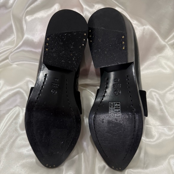 3.1 Phillip Lim Quinn Leather Loafers Tortoise Shell Suede Black Classic 38/8 - Picture 7 of 15